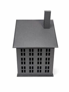 Candle Holder Luminary Metal Primitive House Vintage Colonial Zinc Metal Porch T